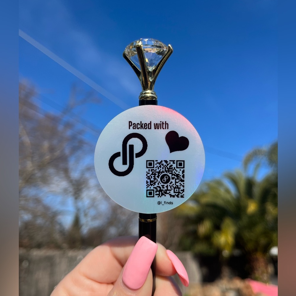 50 -Custom Made Holographic QR Code Stickers 2”